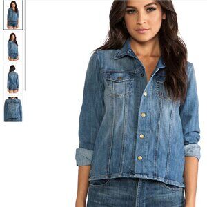Current/Elliott The Mechanic Jean Jacket in Super Loved Size 2